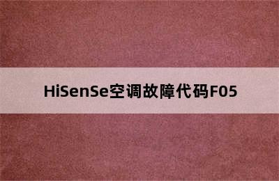 HiSenSe空调故障代码F05