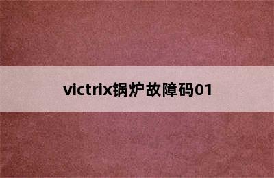 victrix锅炉故障码01