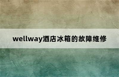 wellway酒店冰箱的故障维修