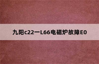 九阳c22一L66电磁炉故障E0