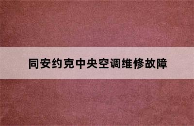 同安约克中央空调维修故障