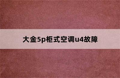 大金5p柜式空调u4故障