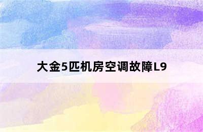 大金5匹机房空调故障L9