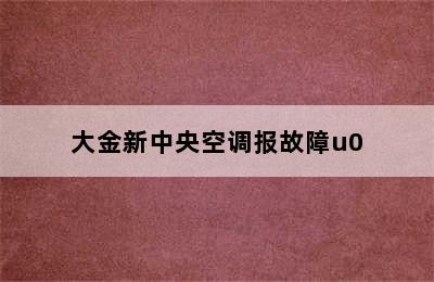 大金新中央空调报故障u0