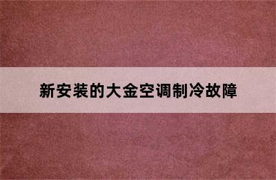 新安装的大金空调制冷故障