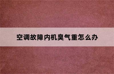 空调故障内机臭气重怎么办