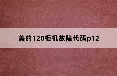 美的120柜机故障代码p12