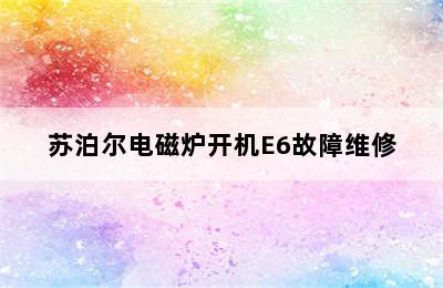 苏泊尔电磁炉开机E6故障维修